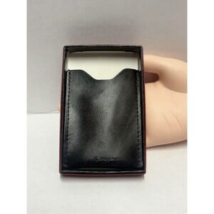 Money Clip with Card Slot Front Pocket Slim ID Split leather USA black
